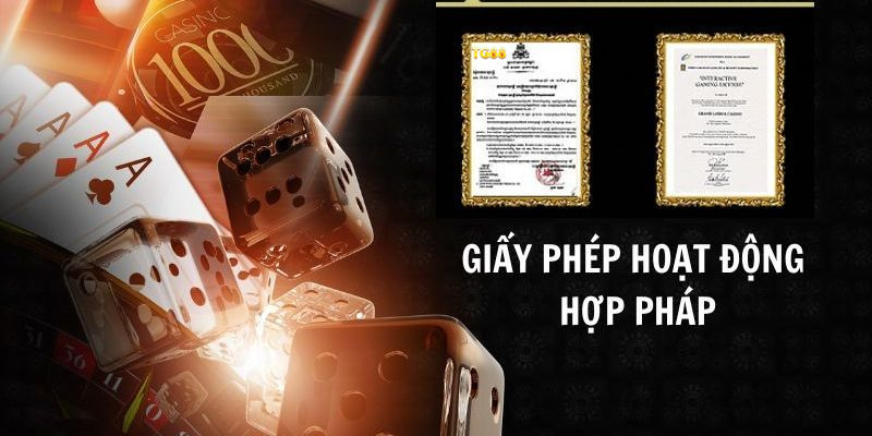 Hình ảnh giấy phép hoạt động nhà cái TG88