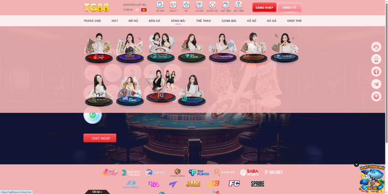 Khám phá loạt trò chơi hấp dẫn trong casino TG88