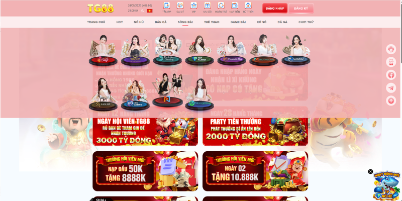 Nhiều thể loại sảnh, trò chơi đa dạng